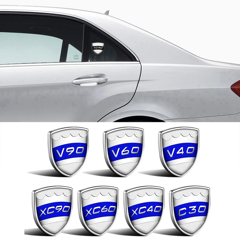 3.8X3.8Cm Adesivo Emblema Auto Per V90 Xc40 Xc60 Xc90 Logo Volvo S60 Xc60 Xc90 V70 Auto Badge Tronco Decalcomania Decorazione Esterna