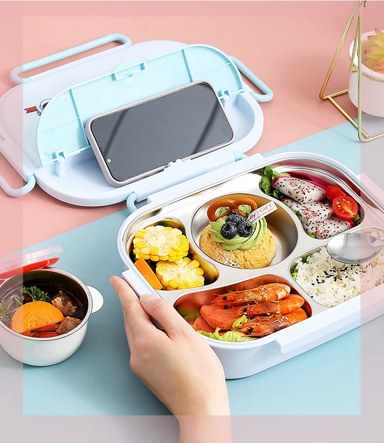 316 Stainless Steel Thermal Lunch Box Cute Kawaii Lunch Box Kids