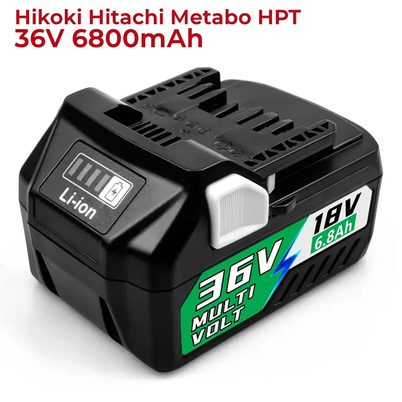 

Upgrade 18V/36V MultiVolt Lithium-Ion Slide Battery 3.8Ah/6.8Ah for Hikoki Hitachi Metabo HPT 18V 36V Cordless Tools,BSL36A18