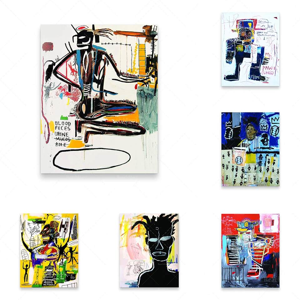 Абстрактная Художественная печать Jean Мишеля Basquiat Энди вархол современное