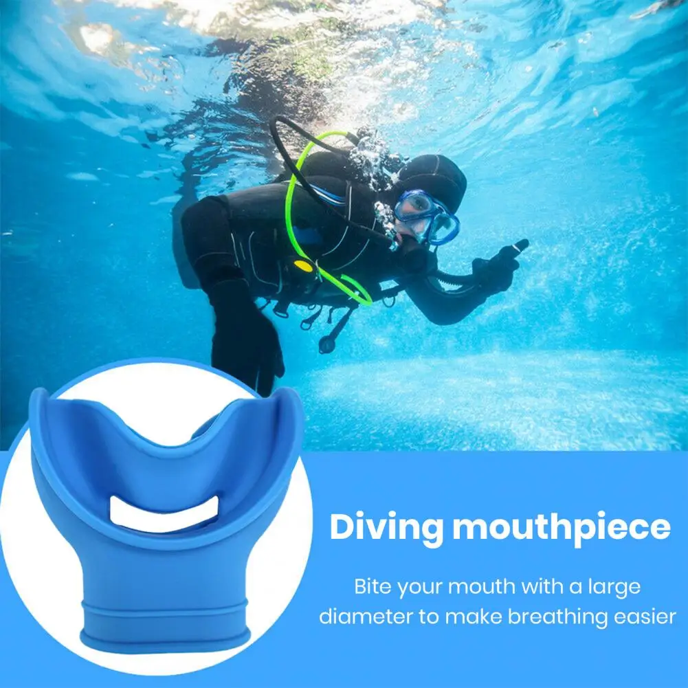 Silicone Scuba Diving Mouthpiece BPA Free Deep Snorkeling Underwater Mouthpieces Snorkel Regulator Mouthpiece Accessories 3