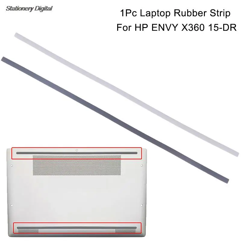 

1Pc Rubber Strip Laptop Bottom Shell Cover Foot Pad For ENVY X360 15-DR Non-Slip Bumper Feet Strip New