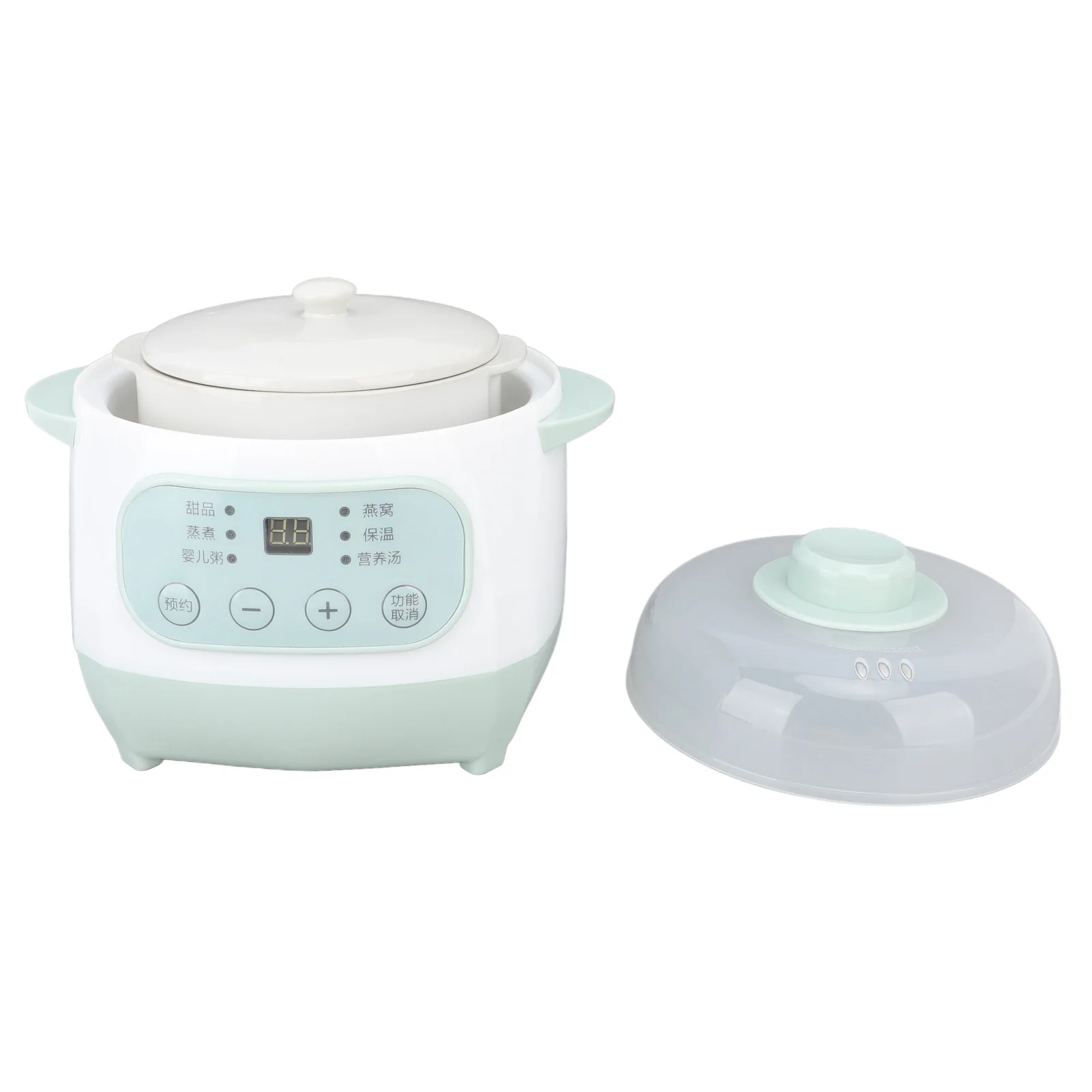 1L Electric Slow Cooker Food Steamer Ceramic Pot Multifunction BirdNest Soup Stew Pregnant Tonic Baby Supplement Heater Warmer 4