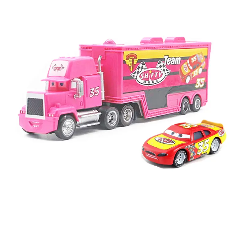 LKW-Rennfahrzeug Automodell Cars 2 Spielzeug Lightning Mack Truck Jackson Storm Cruz Ramirez Rescue 3 Sammlung Dinoco Geschenk – Detail 36