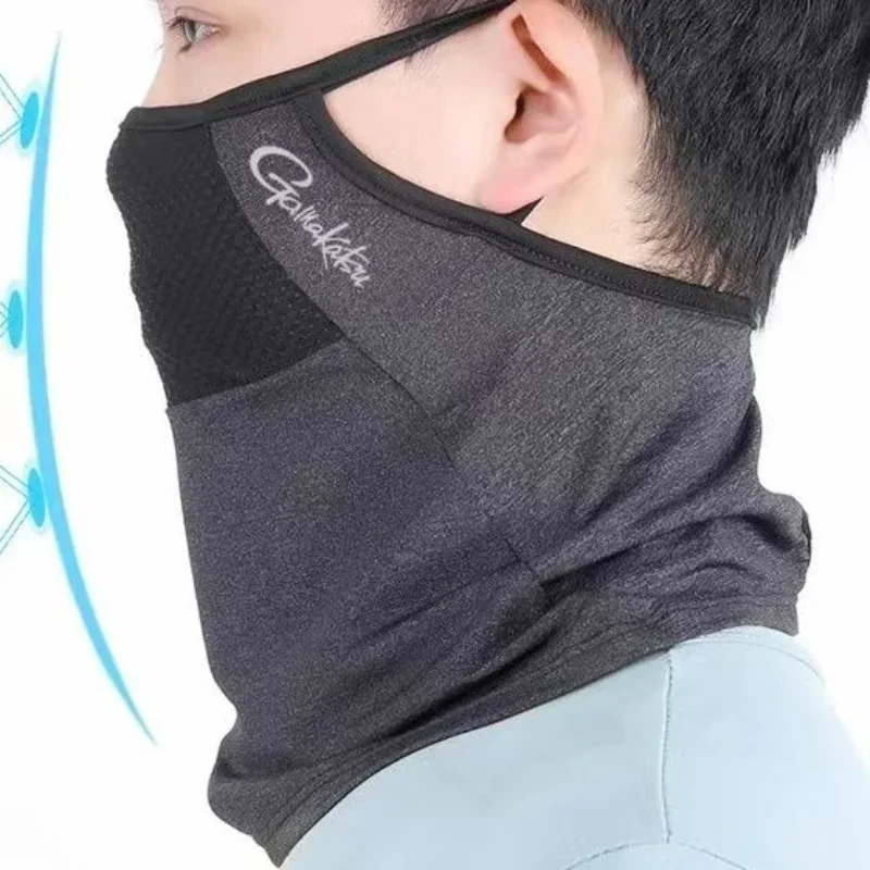 Gamakatsu Anti-Mosquito Sun Mask, Headscarf, Ice Silk, Hang Ear Face Towel, Sun Protection, Rock Fishing