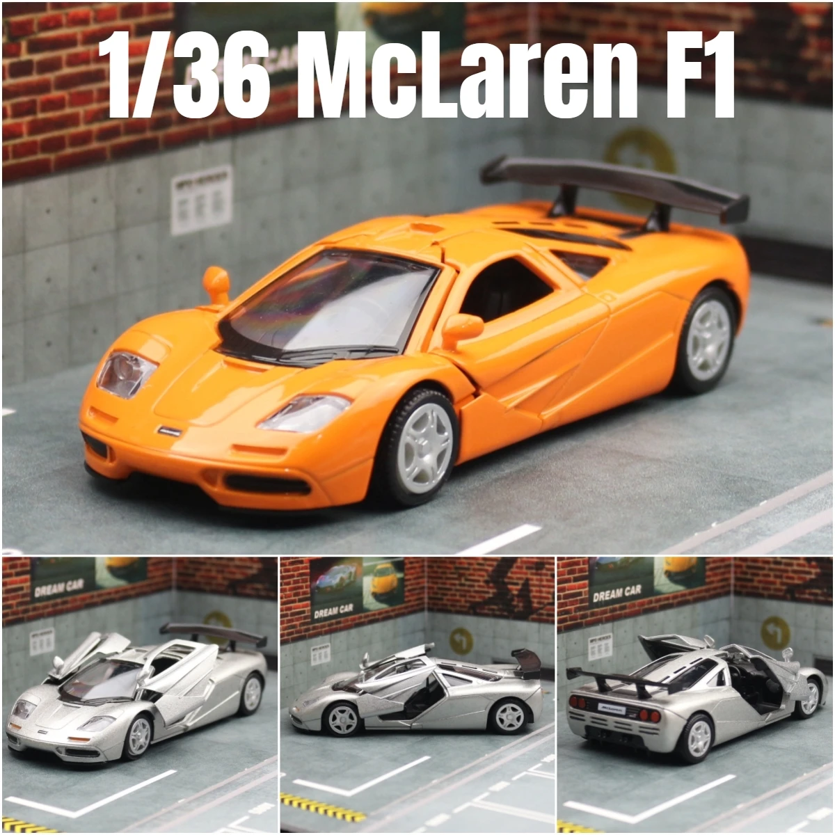 ミニカー M0NAC0 1/36 McLaren F1 Toy Car For Children RMZ City Diecast Miniature