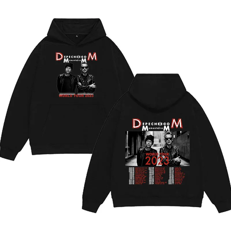 British Band Depeche Cool Mode Memento Mori 2023 Graphic Hoodies Pullover Oversize Hip Hop Vintage Da Uomo Con Cappuccio Punk Streetwear