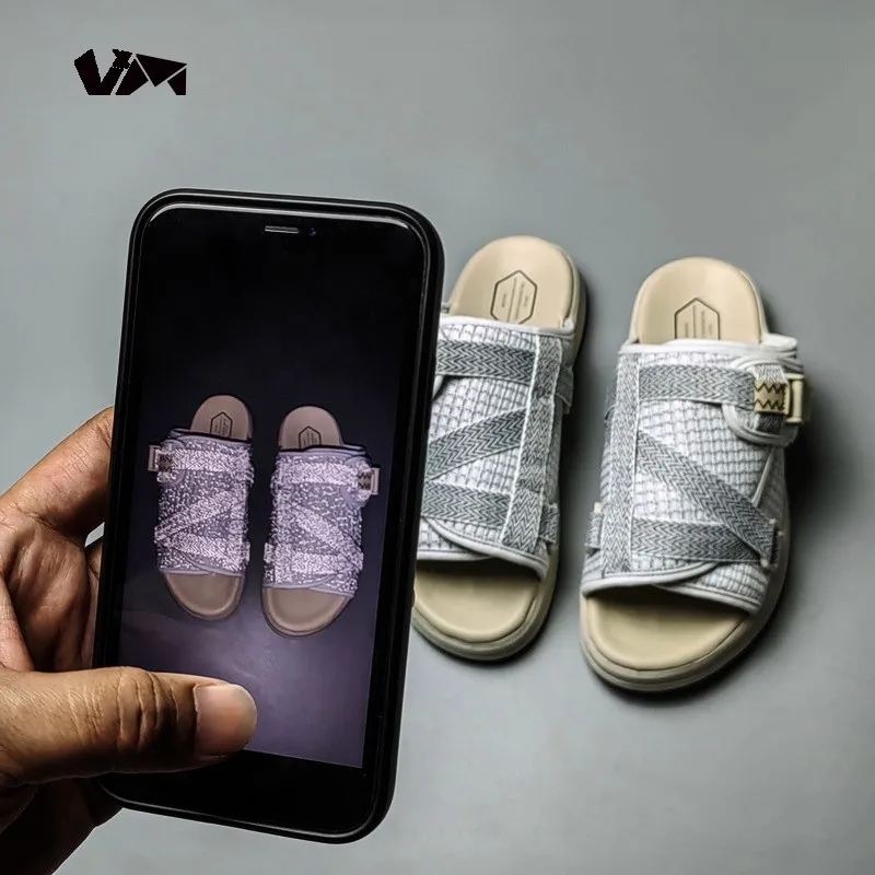 2024 Summer  Fashion Couple  Flip-flops  Footwear Slippers Male Shoes Slides Reflective slippers Flip Flops Sandals Plus