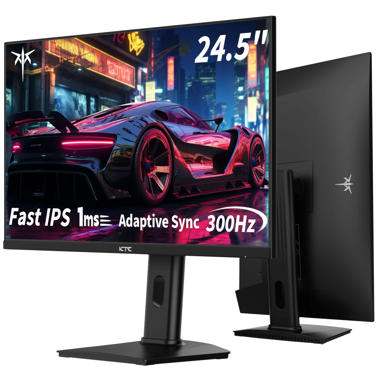 KTC 24.5インチ 300Hz ゲーミングモニター、FHD 1080P 320Hz
