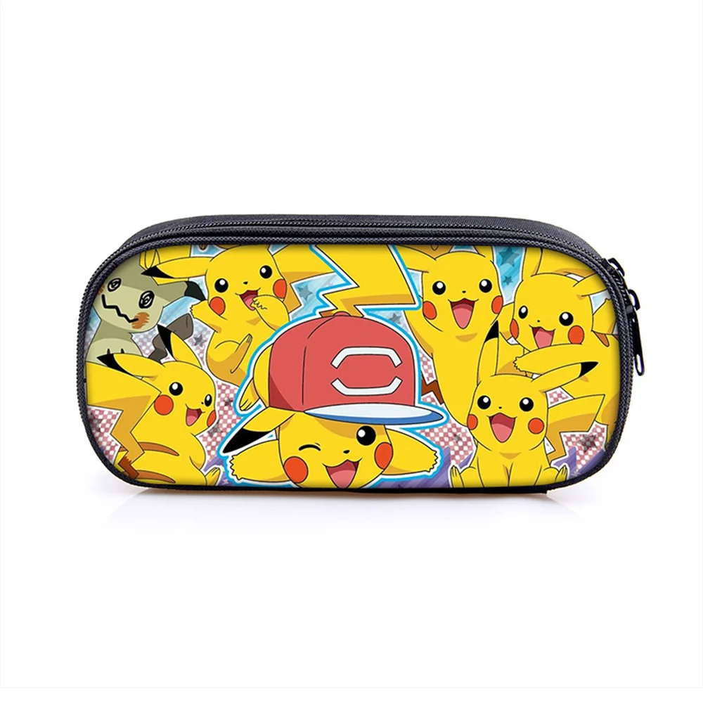 Pokémon Feder mäppchen Poster Student Briefpapier Box große Kapazität einlagige Bleistift Tasche Jungen Mädchen Pokémon Briefpapier Box – Detail 17
