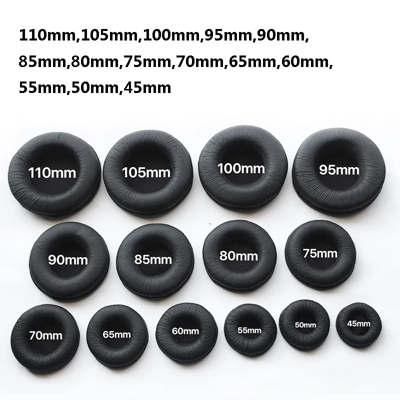 

Ear Pads For Headphones Wrinkled Frog Skin Pad Headphone Sponge Leather Foam Covers Cushion Replacement For Headset Accessories