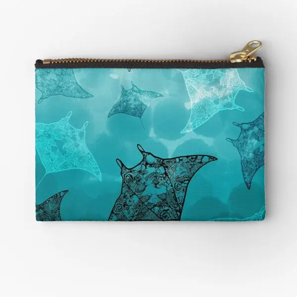 

Manta Is Eye View Zipper Pouches Men Wallet Key Panties Money Underwear Cosmetic Storage Small Pocket Bag Socks Women Packaging