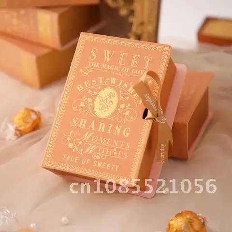 

1/3/5pcs Simple Creative Book Shape Candy Box with Ribbon Wedding Favors and Gifts Boxes Baby Shower Valentines Party Supplies