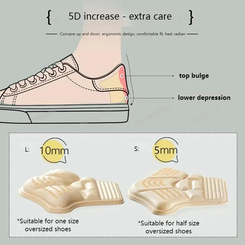 รูปสินค้า แผ่นรองส้นเท้า 2 ชิ้น นุ่มสบาย ลดปวด ปรับขนาดได้