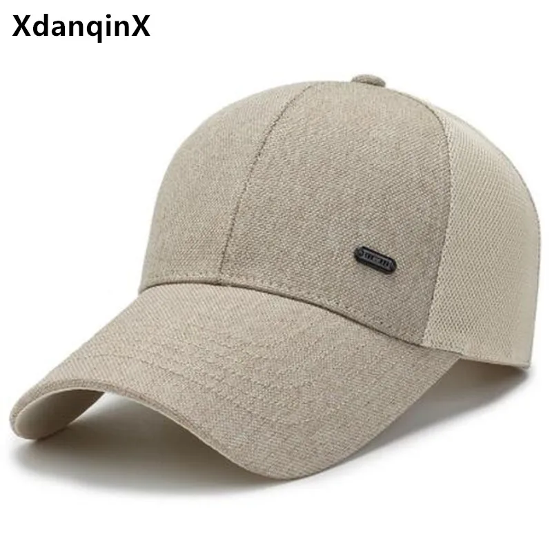 

XdanqinX Men Women Summer Sunscreen Anti-UV Baseball Cap Breathable Mesh Cap Couples Sports Cap Snapback Cap Travel Fishing Hat