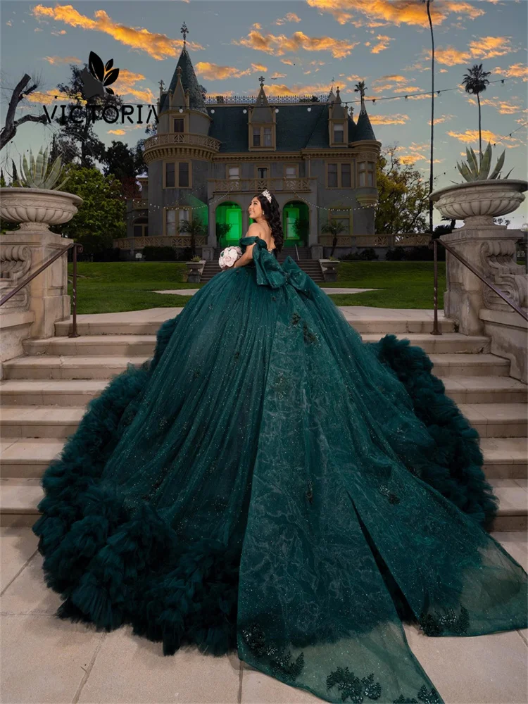 Dark Green Quinceanera Dress with Beaded Lace Appliques: A Complete  Experience Review for the Perfect Celebration