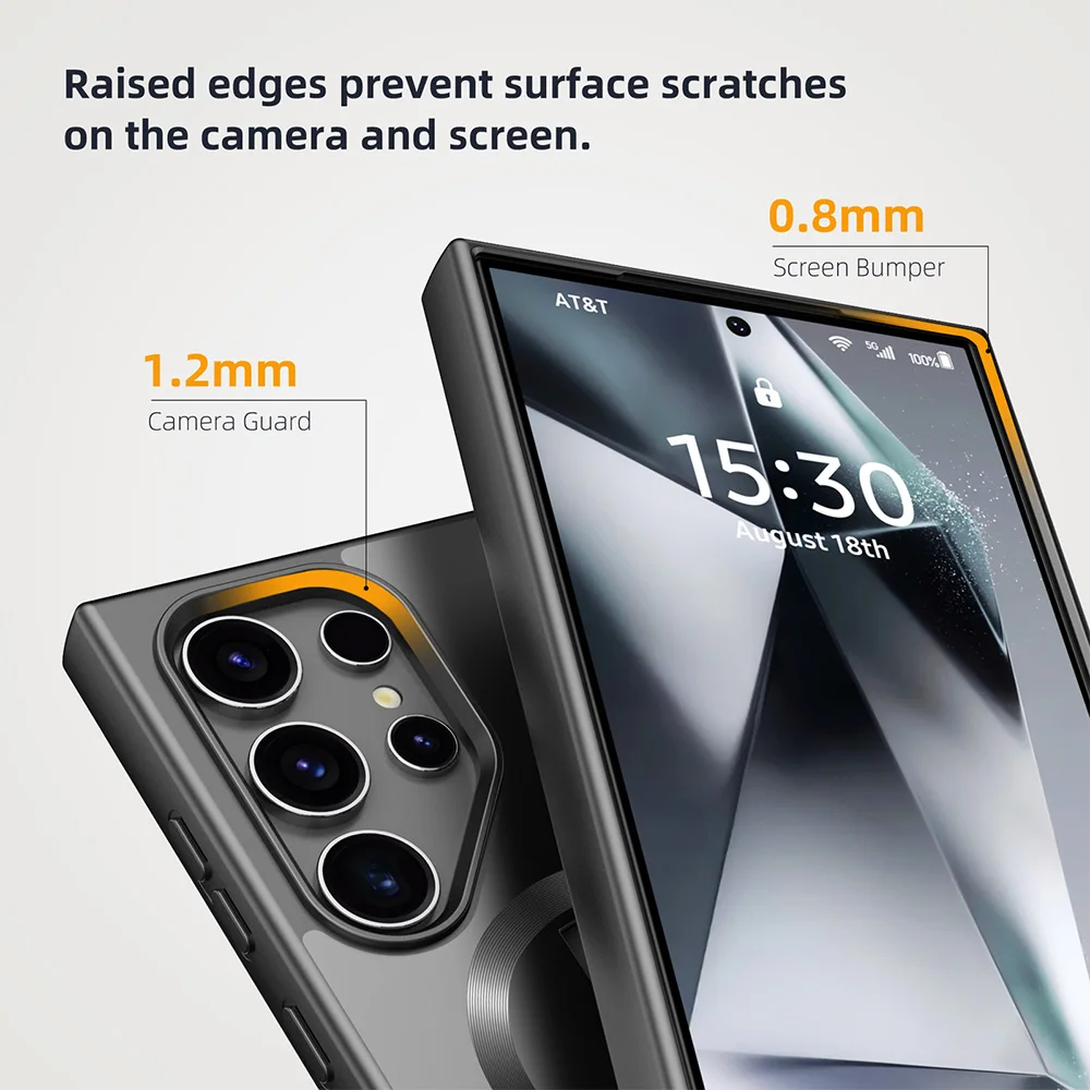 Grippopso Magnetic Shockproof Phone Holder Case with Grip - 3 in 1 Protective Cover