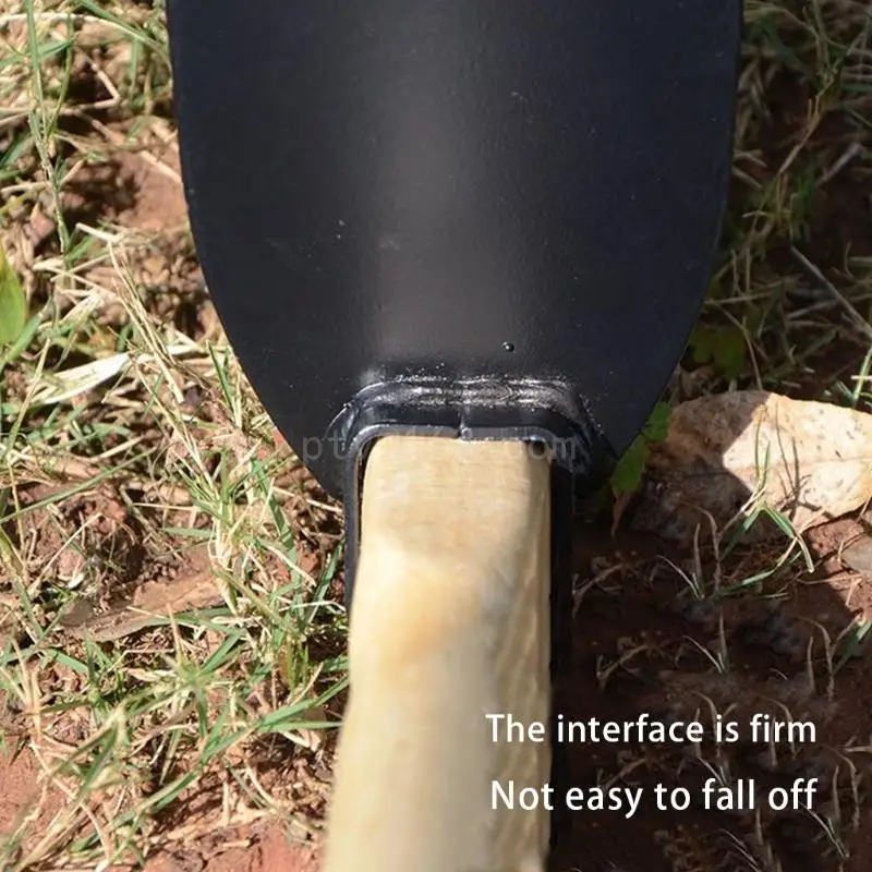 35cm Indispensable Garden Hoes Dual Headed Weeding Tool Portable Garden Hand Tool with Wooden Handle Hoe Garden Tools 6