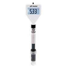 

HOT Digital Skin PH Acidimeter,PH Meter Tester Replaceable Probe Backlight Water Quality Test For Meat Fruit Cosmetic