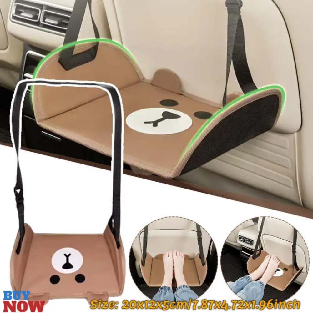 Car Foot Rest Travel Portable Foot Hammock Long Flight Essentials Office Hanging Adjustable Interior Supplies