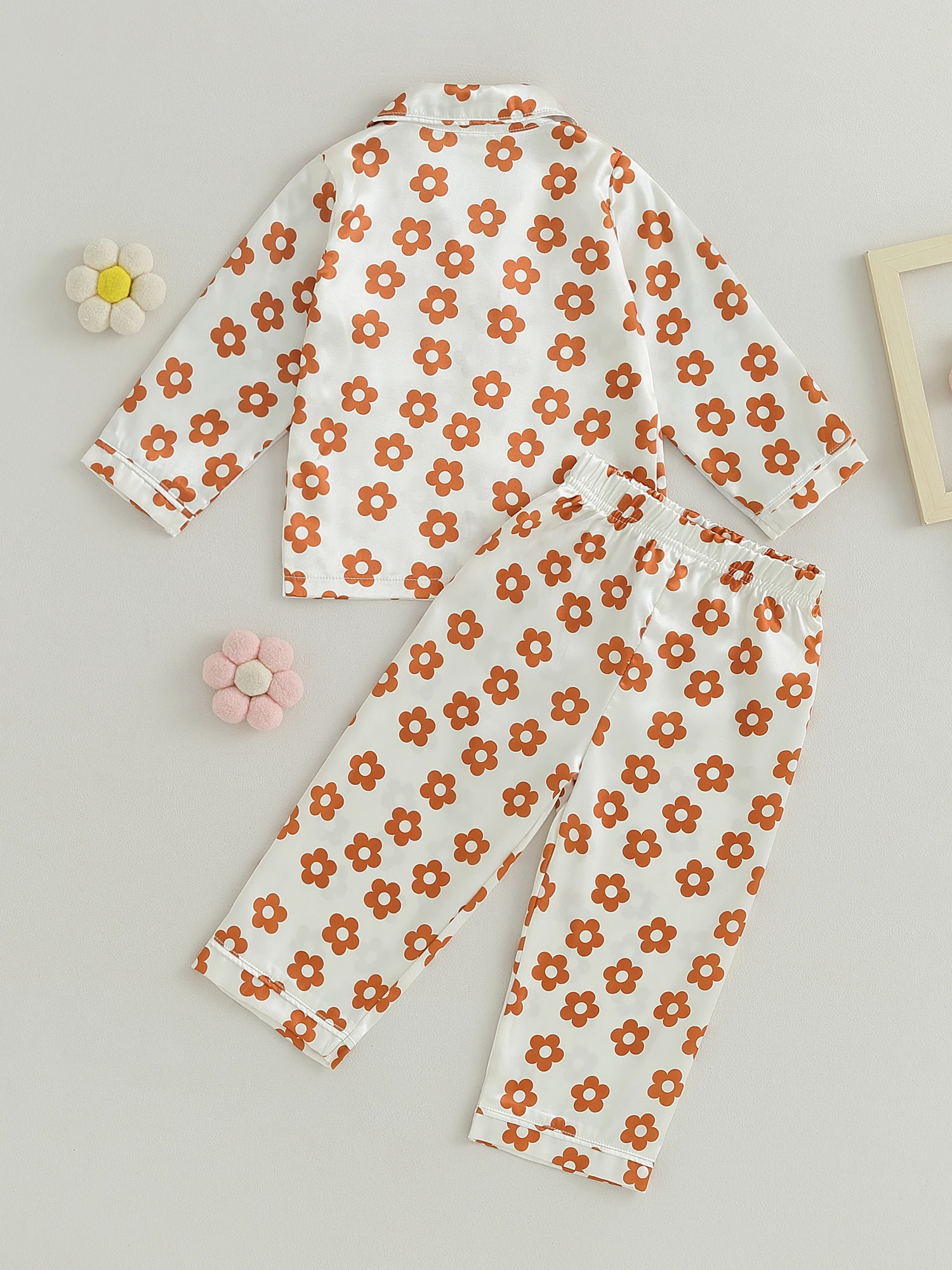 

Boys Dinosaur Pajamas Set Cozy Printed Long Sleeve Shirt and Elastic Pants Loungewear Sleepwear