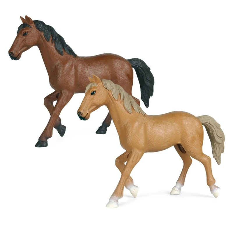 B2EB Little Horse Animal Model Automobile Decor Classroom Teaching Aid Award