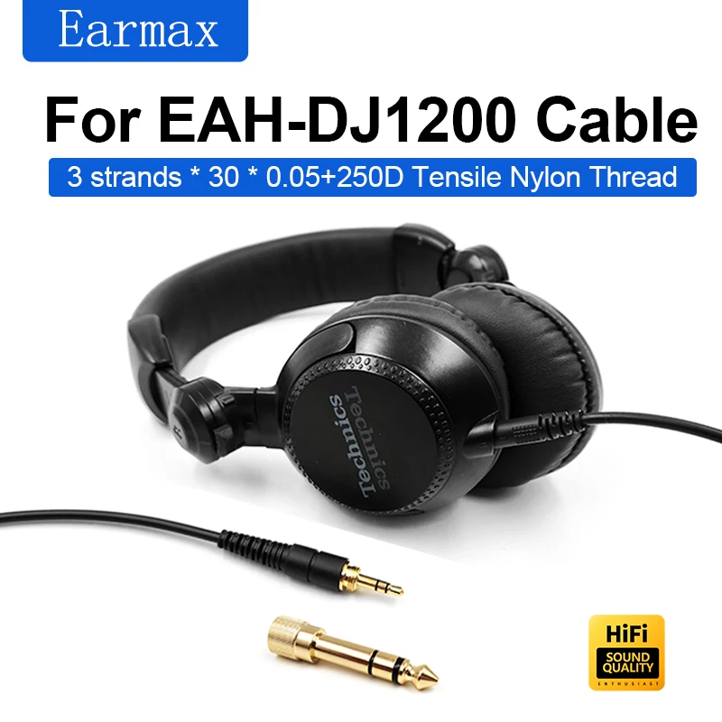 For Technics EAH-DJ1200 Head Mounted Headphones Replaceable Gold