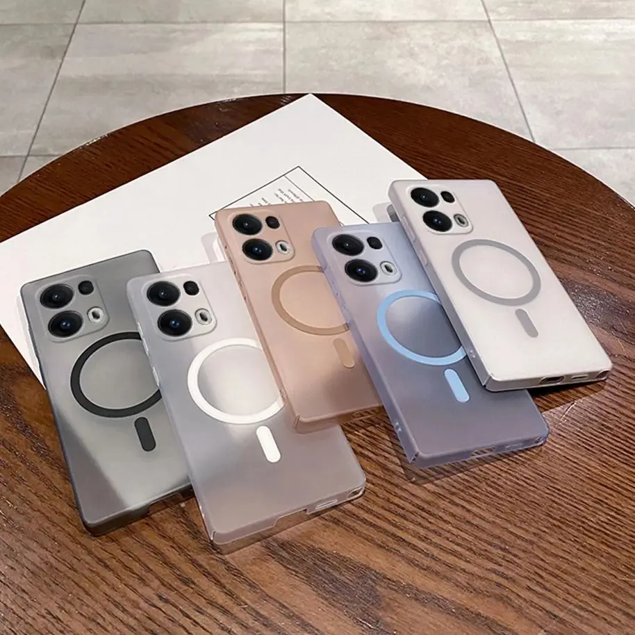 Matte Clear Magnetic Wireless Charging Phone Case
