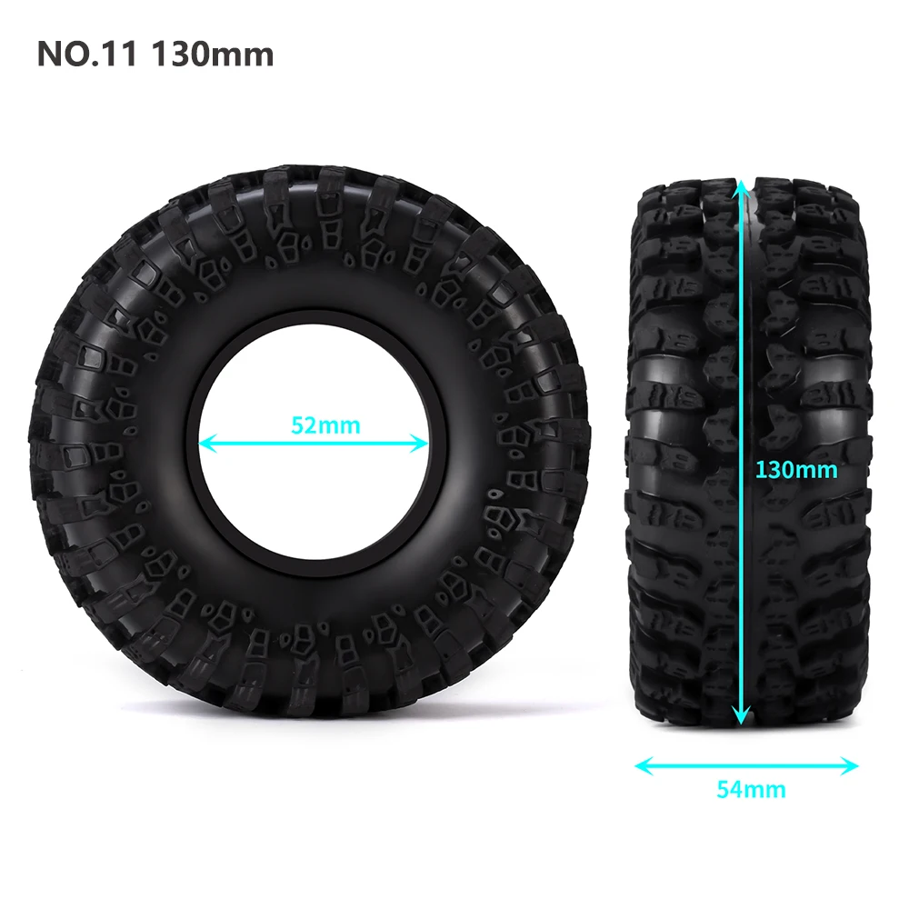 AXSPEED 4 Stück 2,2 Zoll Gummireifen Radreifen mit Schaumstoff für Axial SCX10 III Capra TRX-4 1/10 RC Car Monster Truck Upgrade-Teile – Detail 34