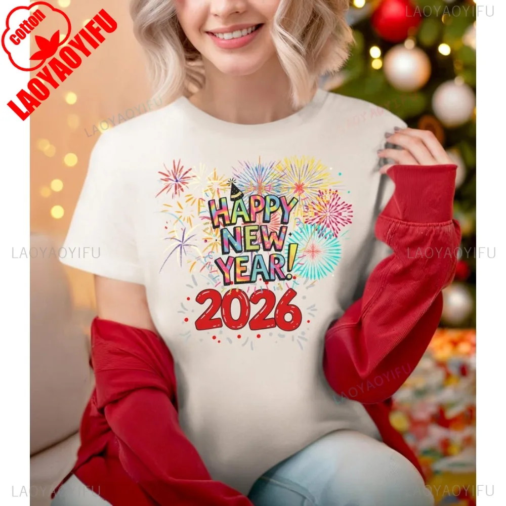Happy New Year 2026 Shirt Holiday Party Tee Family Gift Idea Tops