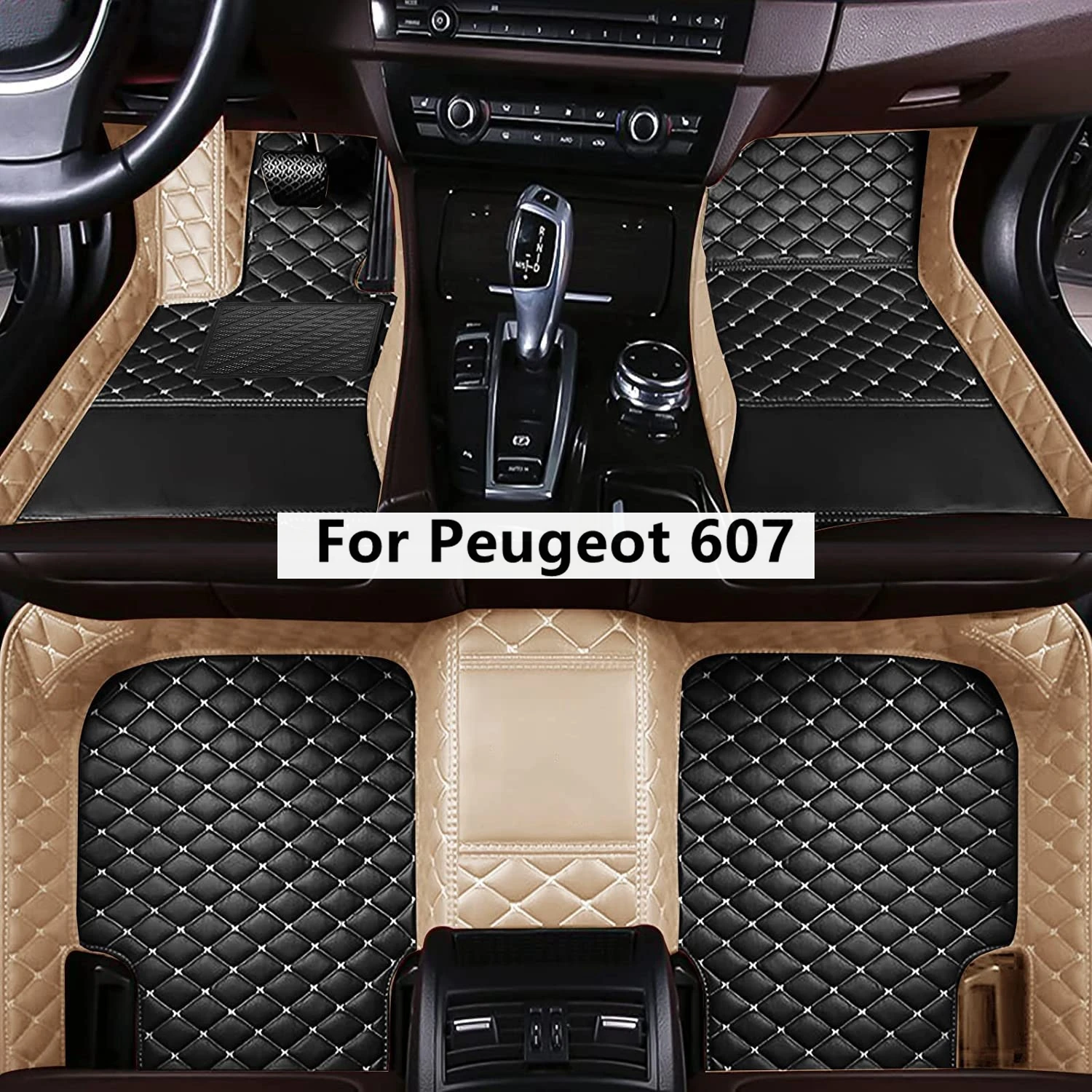

Color Matching Custom Car Floor Mats For 2008 Peugeot 607 Auto Accessories Foot Carpet