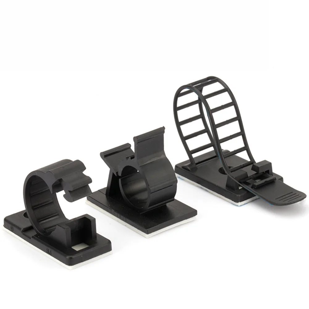 Cable Organizer Cable Tie Cable Clip Cable Clamp 10Pcs Cable Organizer Clip Winder Desk Tidy Clips Management Wire Holder for Mouse Headphone TV Cord Accessories Clamp Ajustable