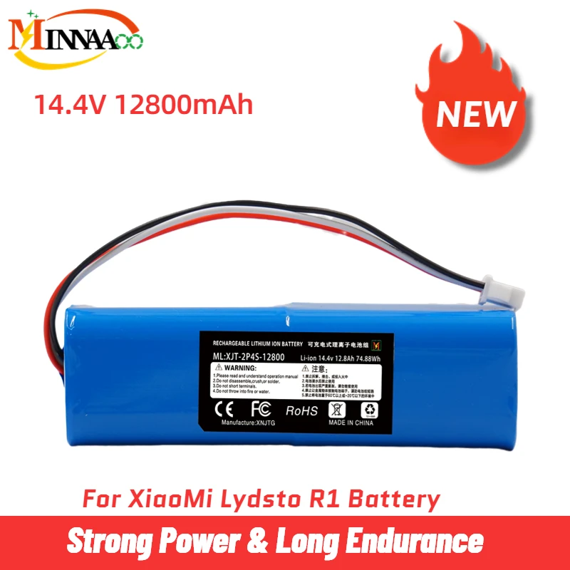 

For Xiaomi Robot 100% Original Battery 1C P1904-4S1P-MM Mijia Mi Vacuum Cleaner Sweeping Mopping Robot Replacement Battery G1l