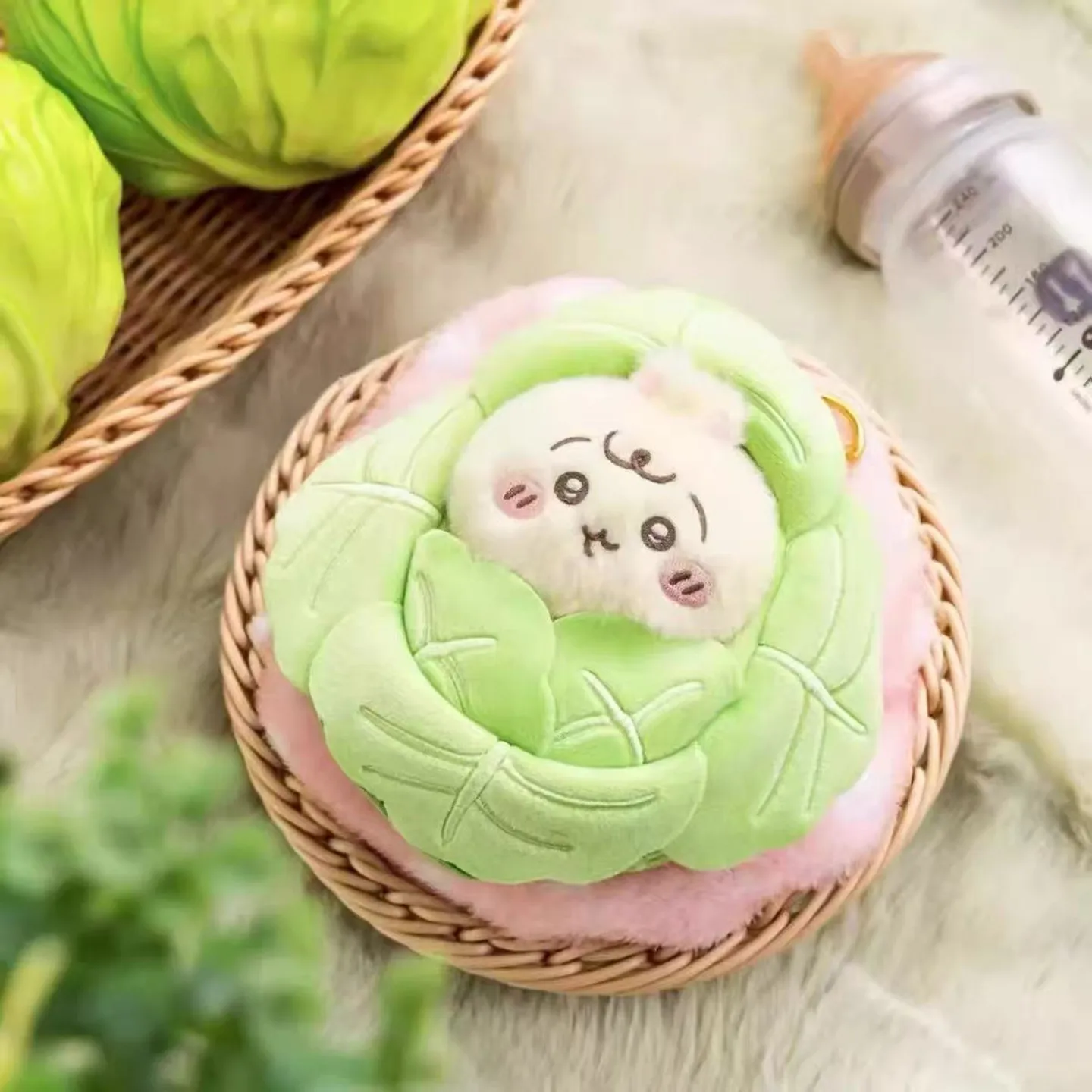  Cabbage Cabbage Baby Swaddling Blanket Cute Plush Doll Toy Bag Pendant Decoration Plush Toy Cute in Stock Nagano - 2