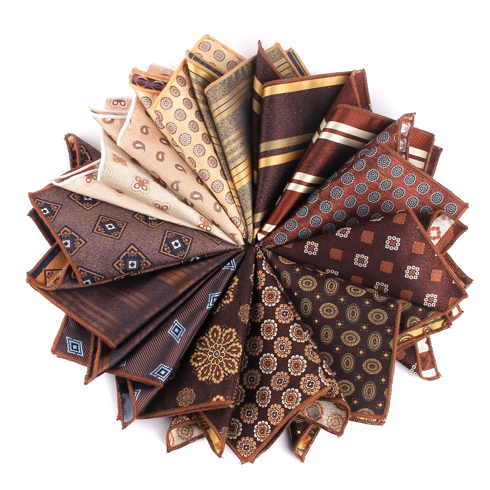 Men's Pocket Square Floral Chest Towel Woven Hanky Gentlemen Hankies Men's Suit Handkerchief Pocket Towel pocket square mini handkerchief