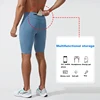 Compression Shorts Men Quick Dry Bodybuilding Tights Shorts Fitness Leggings Elastic Waist Sport Bottoms Gym Running Shorts Men 2