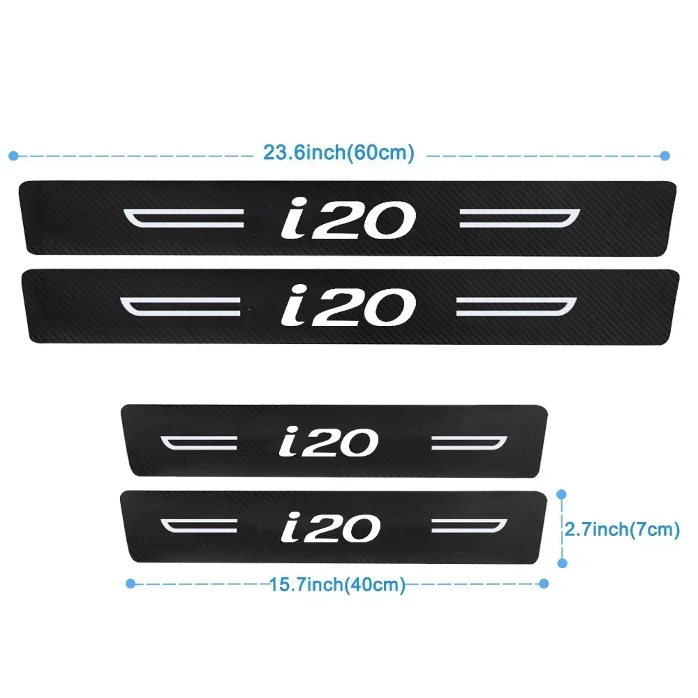Carbon Fiber Rear Bumper Protector Strip Anti-Scratch Sticker - Stylish Auto Exterior Accessory