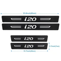 Carbon Fiber Rear Bumper Protector Strip Anti - Scratch Sticker - Stylish Auto Exterior Accessory (4Pcs Door Sill)