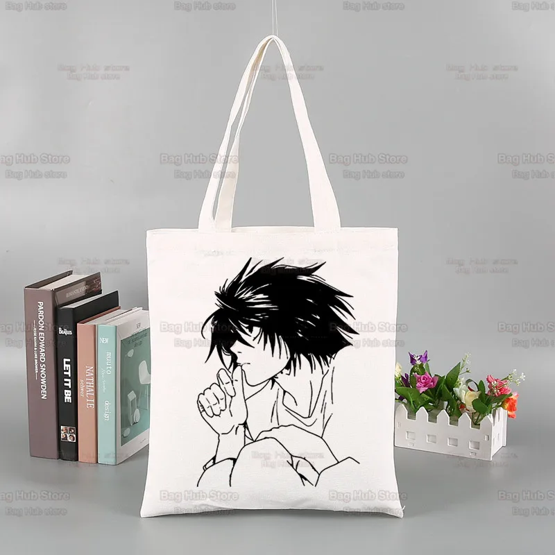 

Death Note MisaMisa Yagami Mikami Teru Anime Shopping Bag Grocery Shopper Shopping Tote Bag Reusable Bolsa Compra Sacolas
