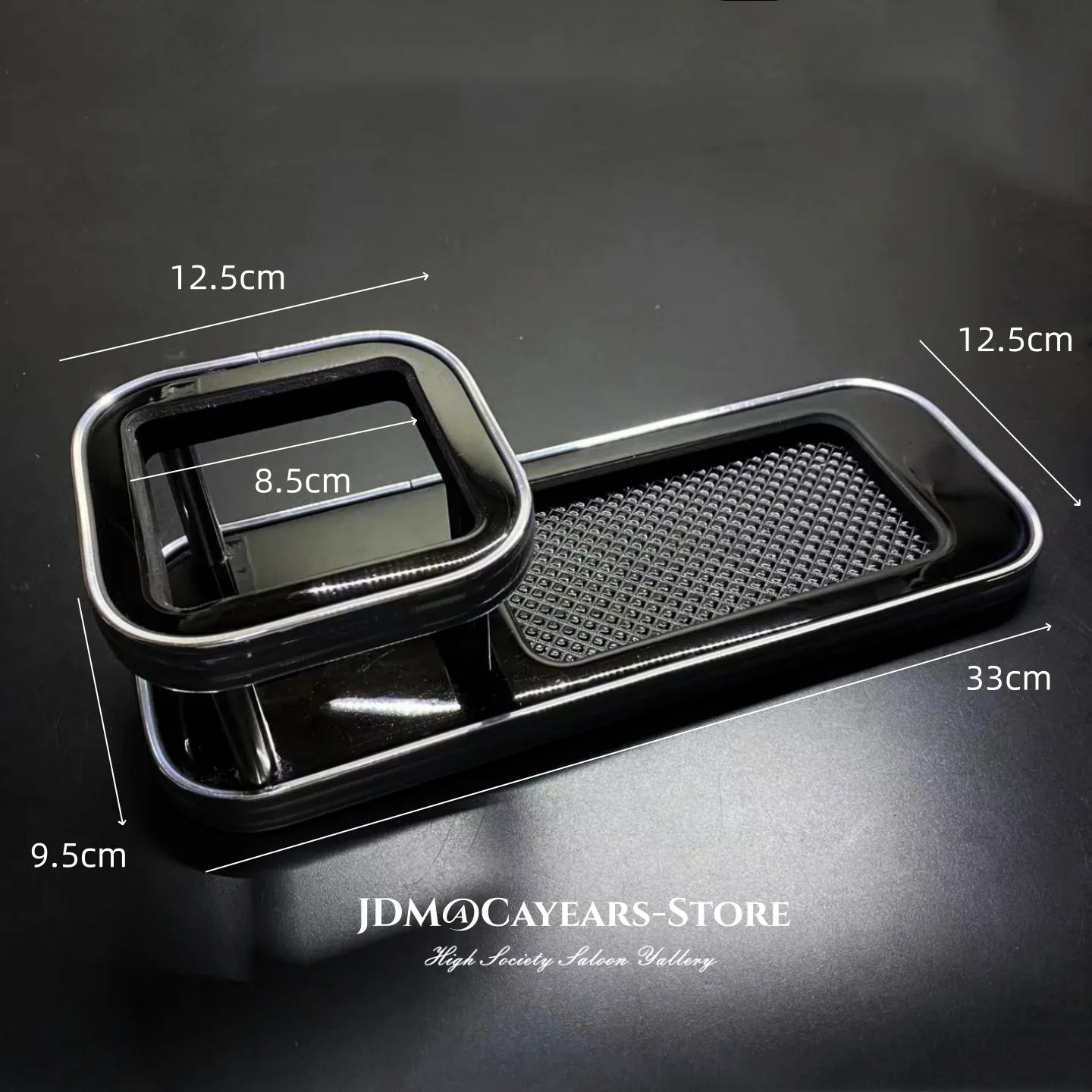 JDM 크롬 우드 그레인 럭셔리 음료 컵 홀더 대형 VIP 테이블 차량 운전석 도어 바 카운터 계기판 데스크 스즈키 와곤R용