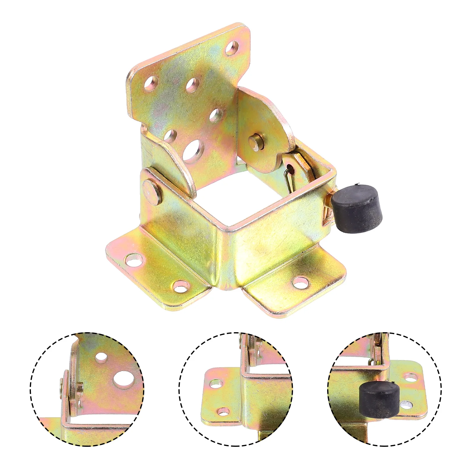 

4 Pcs Folding Hinge Household Tools Self-locking Hinges Iron Furniture DIY Practical