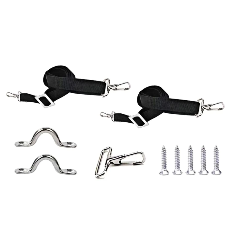 Lot De 2 Sangles Réglables Pour Bimini De Bateau - Longueur 89 à 152 Cm - Nylon Résistant, Boucles Inox