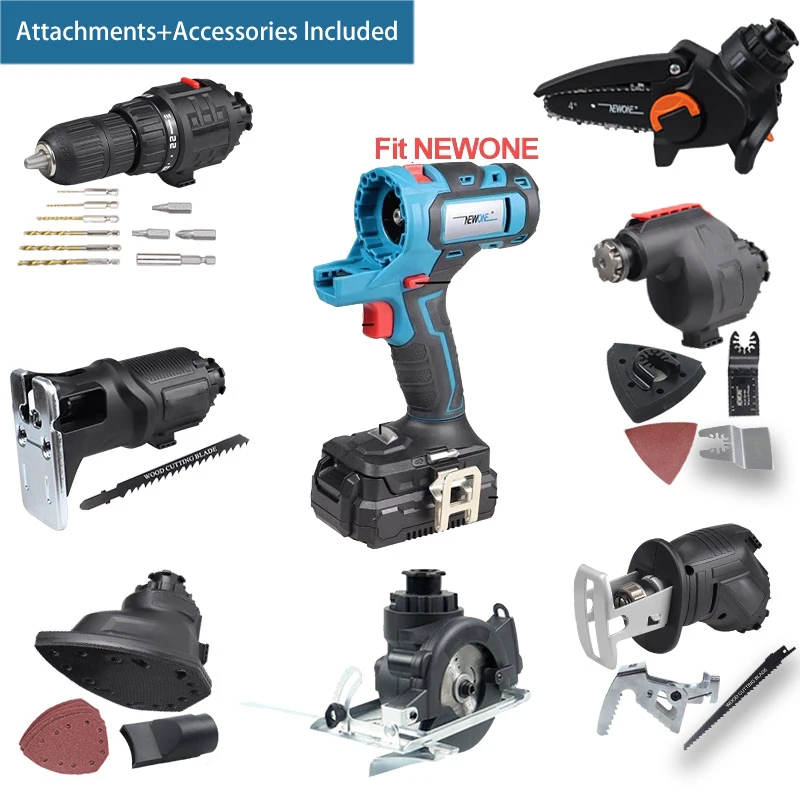 20v Changeable 10in1 Power Tool Drill/jig Saw/reciprocating Saw
