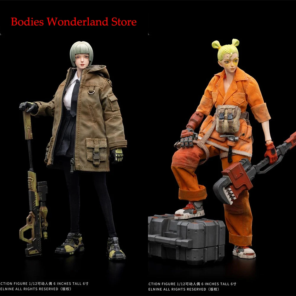 

JOYTOY JT2948 JT2818 1/12 Scale 6 inches Chaotic Front The Mechanic Fighting Girl LIE Sniper RIN With Weapons Action Figure