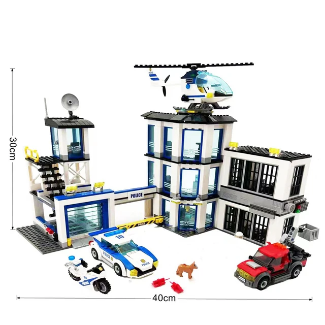 In Stock Police Station 10660 City Police Station Bela Building Block Compatible City MOC-60141 Brick Kids Toys Christmas Gifts 3