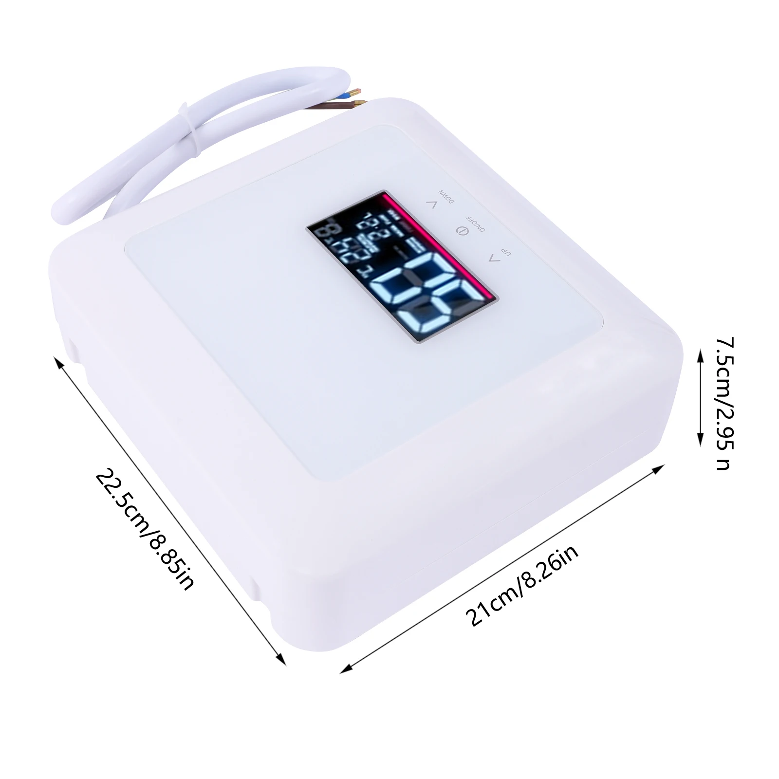 Tankless Water Heater Electric 5.5KW 110V on Demand Hot Water Heater Self-Modulating Instant Shower Boiler Kitchen Bathroom