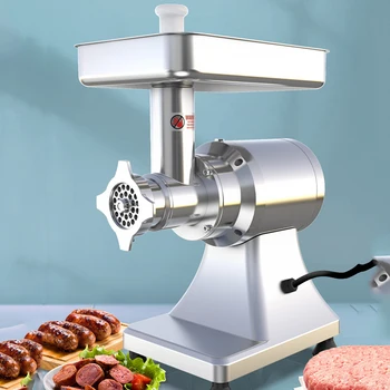 Commercial Stainless Steel Meat Grinder Entrepreneurial Sausage Machine Electromechanical Beef Ball Mincing