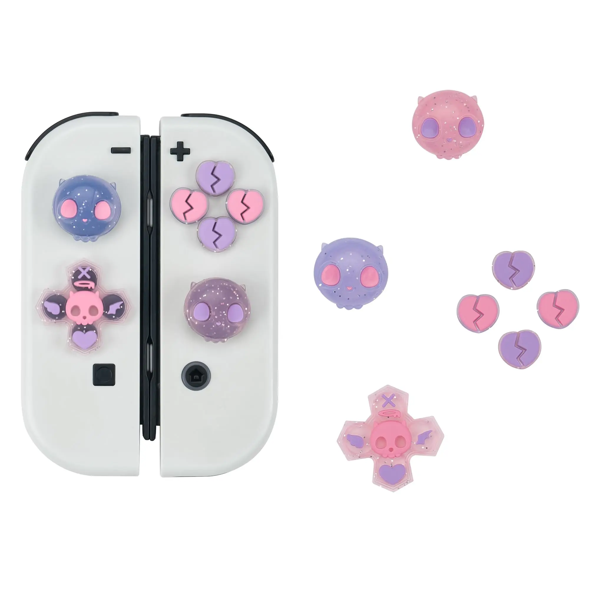 GeekShare Silicone Cross D-Pad Button Caps Set Joystick Cover ...
