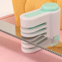 Trancheur de gâteaux réglable à 5 couches, 2 pièces, séparateur de couteau à pain, niveleur de coupe, fixateur de trancheur de Toast pour outil de cuisson Kichen 4