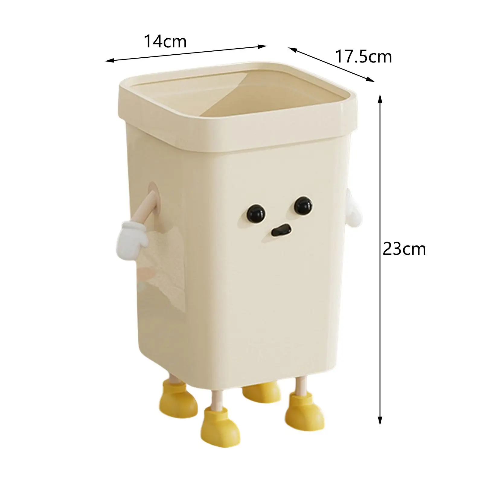 Creative Trash Can Lightweight Cartoon Sturdy Household Compost Bucket Cute Garbage Bin for Study Home Office Kitchen Bedroom Creative Trash Can Lightweight Cartoon Sturdy Household Compost Bucket Cute Garbage Bin for Study Home Office Kitchen Bedroom